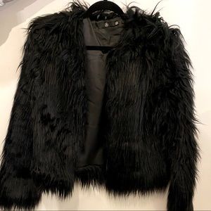 Faux fur jacket